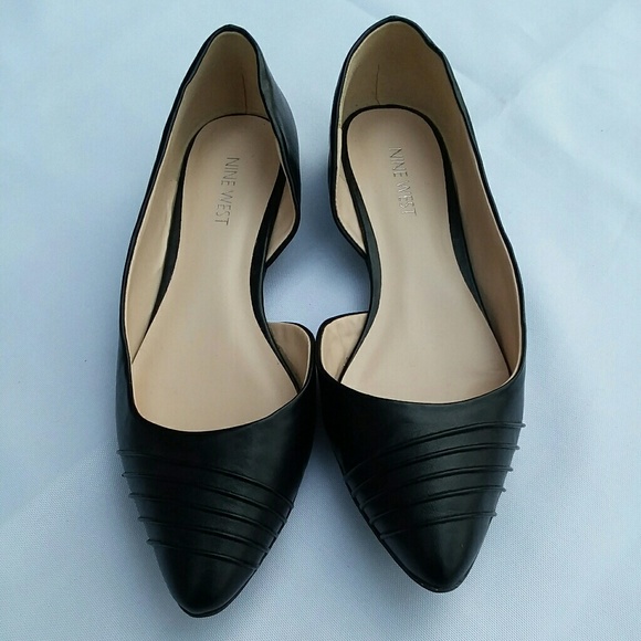 womens black flat shoes size 7